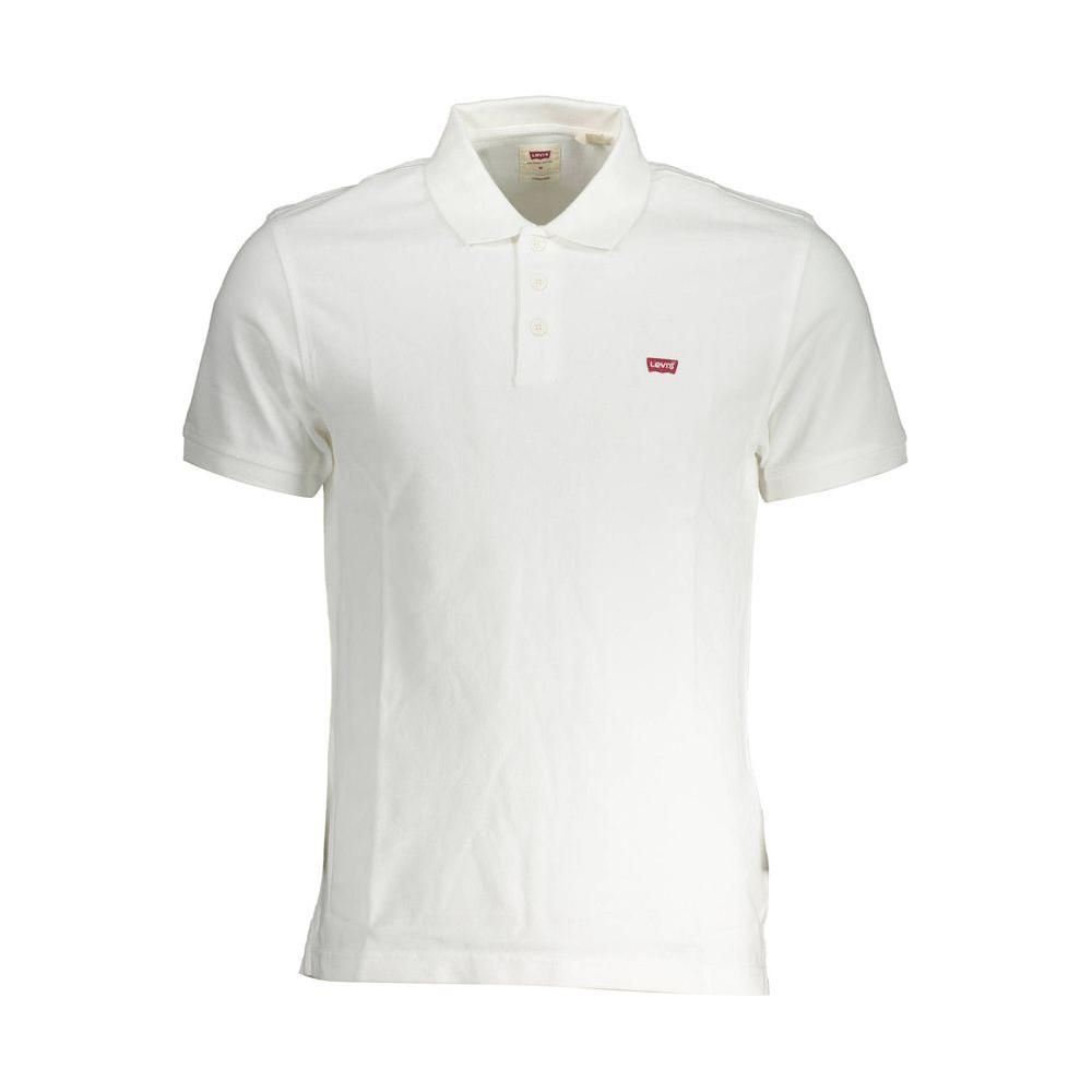 Levi's White Cotton Men Polo Levi's