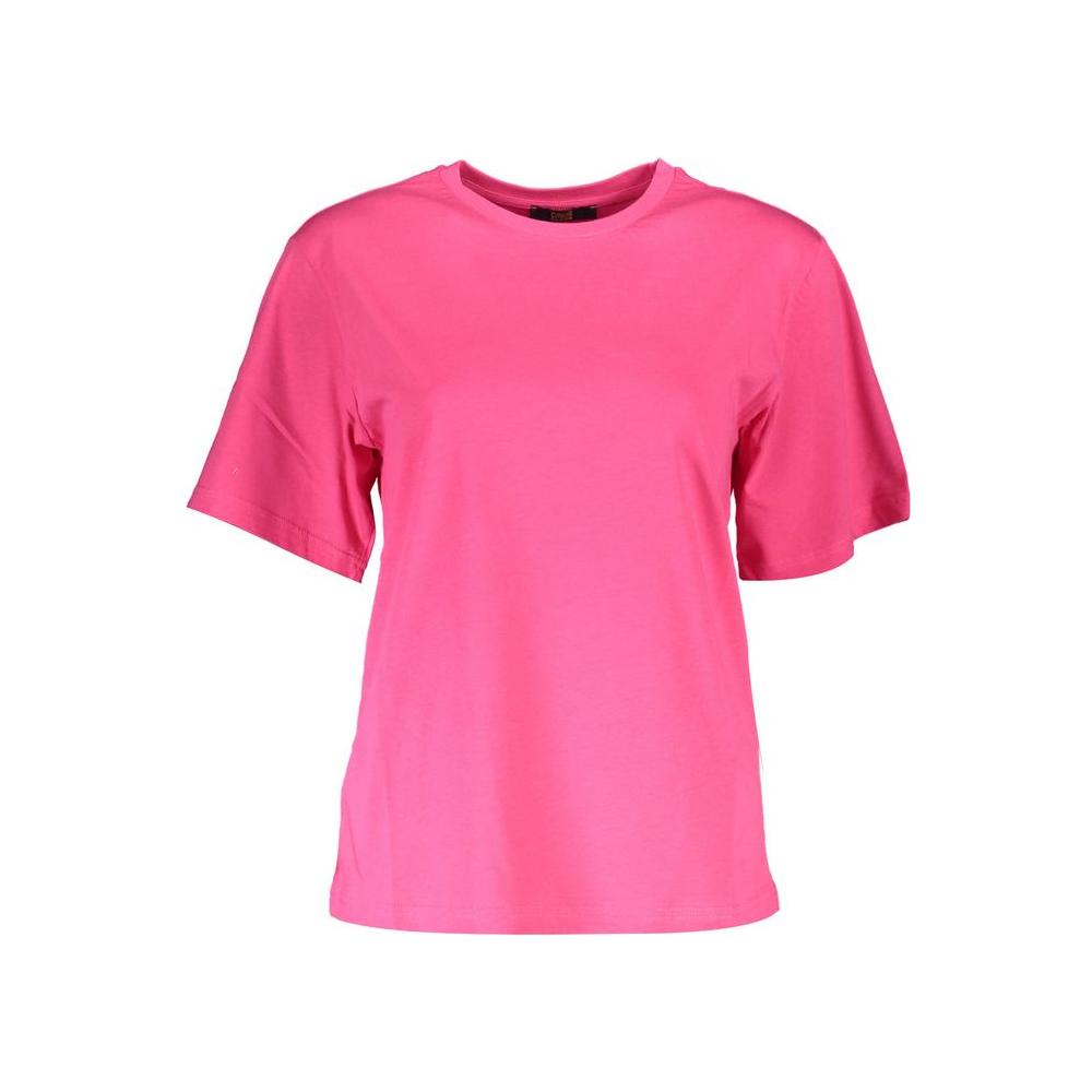 Cavalli Class Chic Pink Slim Fit Logo Tee Cavalli Class