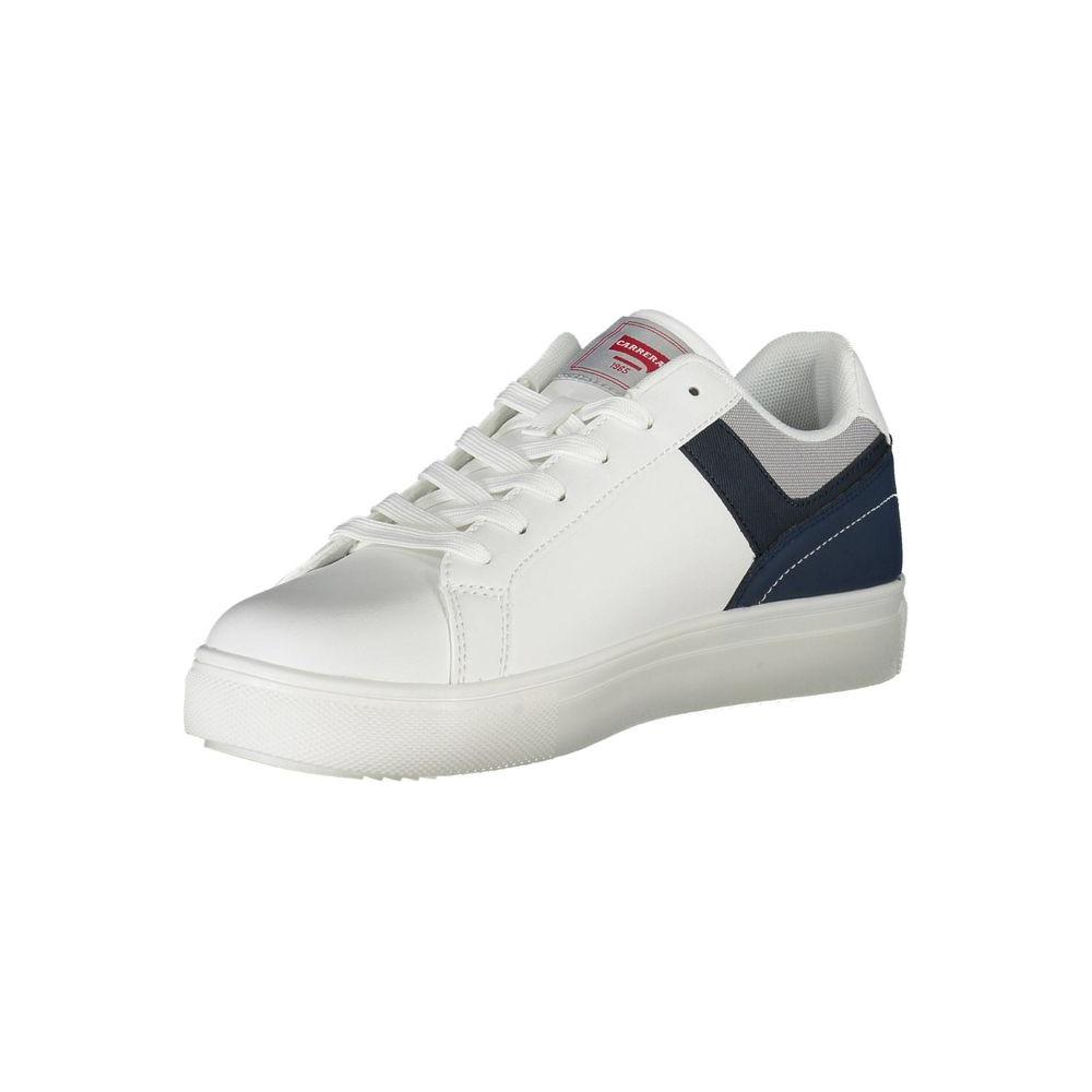 Sleek White Carrera Sneakers with Contrasting Accents Carrera