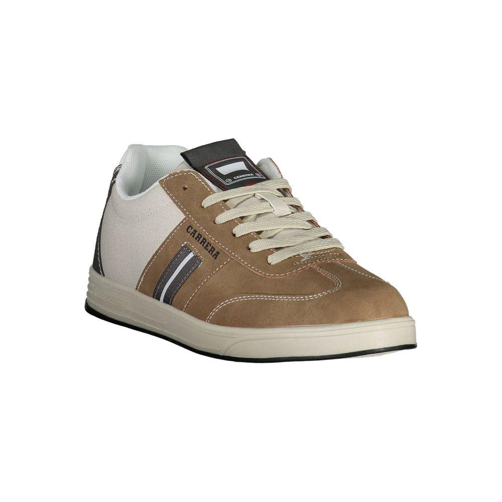 Carrera Sleek Brown Sneakers with Contrasting Details Carrera