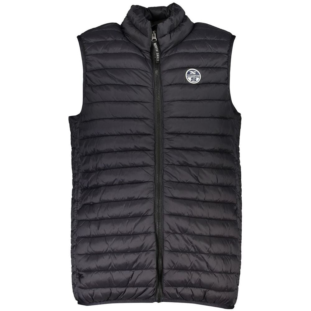 North Sails Sleek Sleeveless Black Zip Vest North Sails