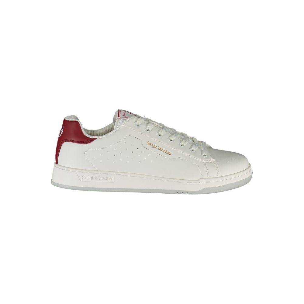 Sergio Tacchini Sleek White Sneakers with Contrast Details Sergio Tacchini