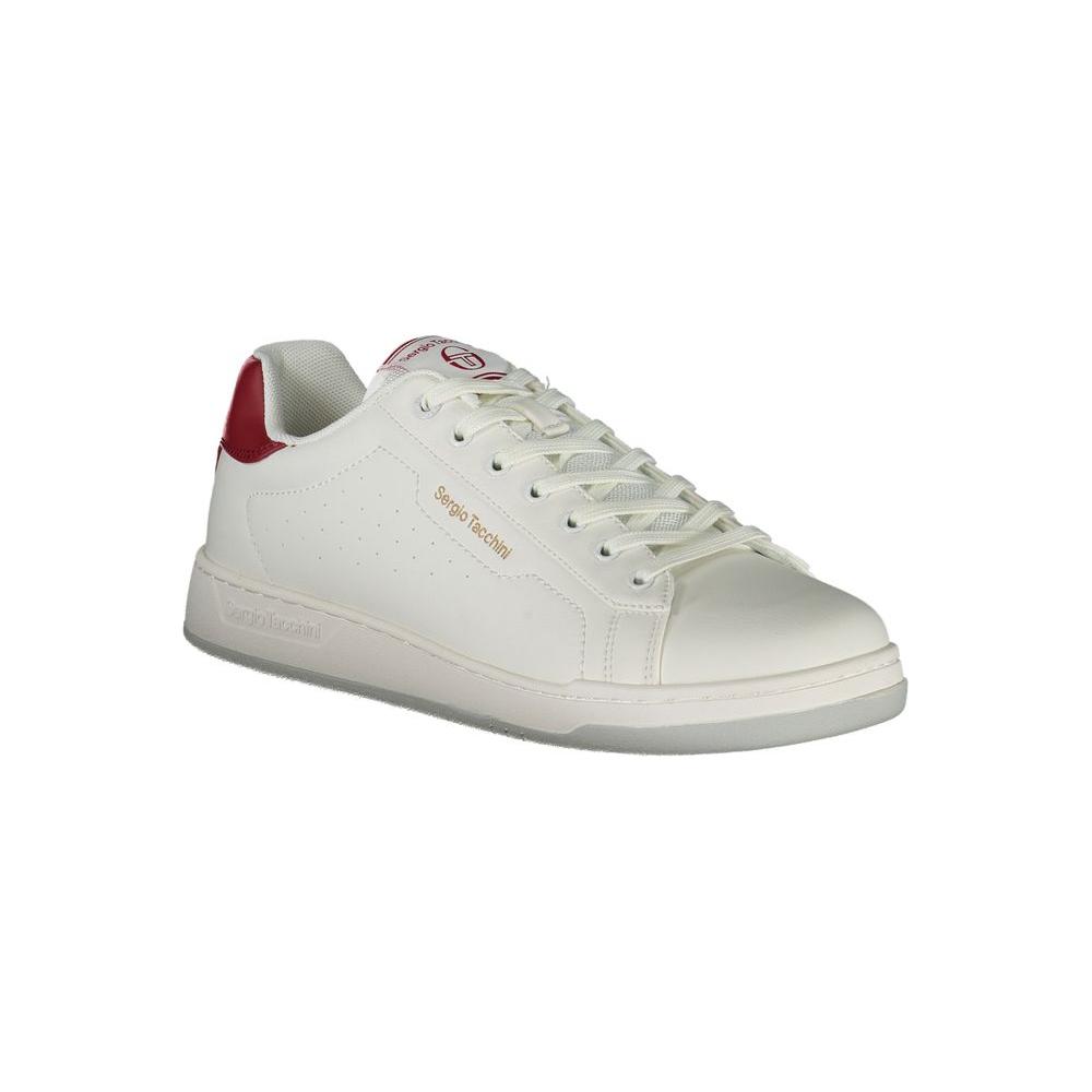 Sergio Tacchini Sleek White Sneakers with Contrast Details Sergio Tacchini