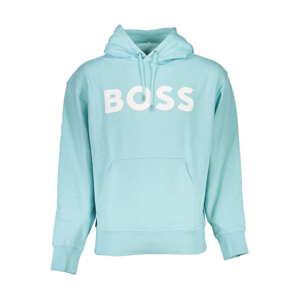 Hugo Boss Light Blue Cotton Sweater Hugo Boss