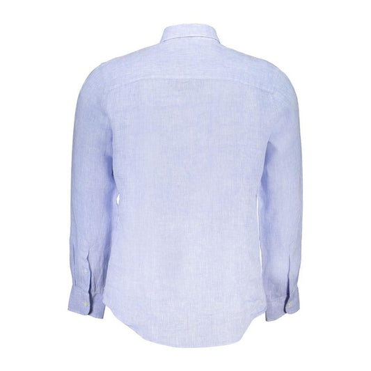 North Sails Light Blue Linen Shirt North Sails