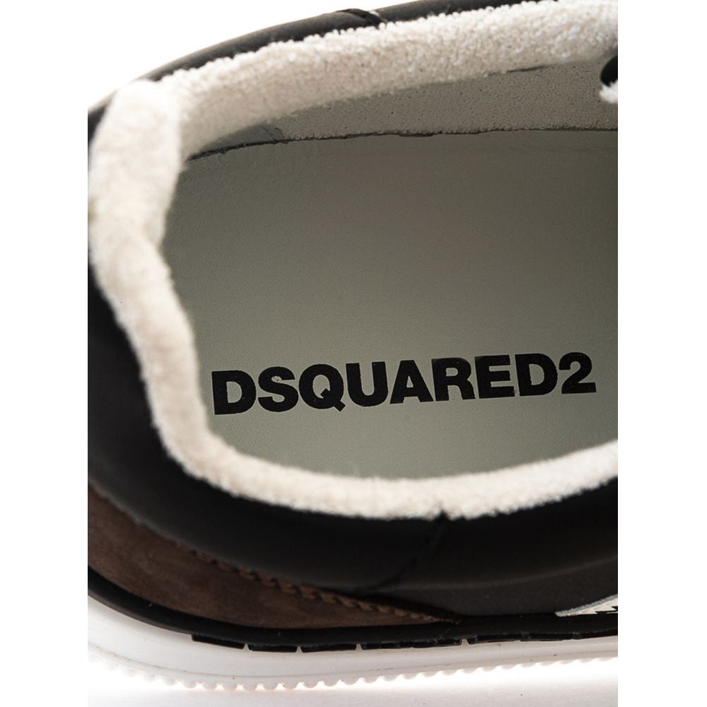 Dsquared² Black Leather Sneakers Dsquared²