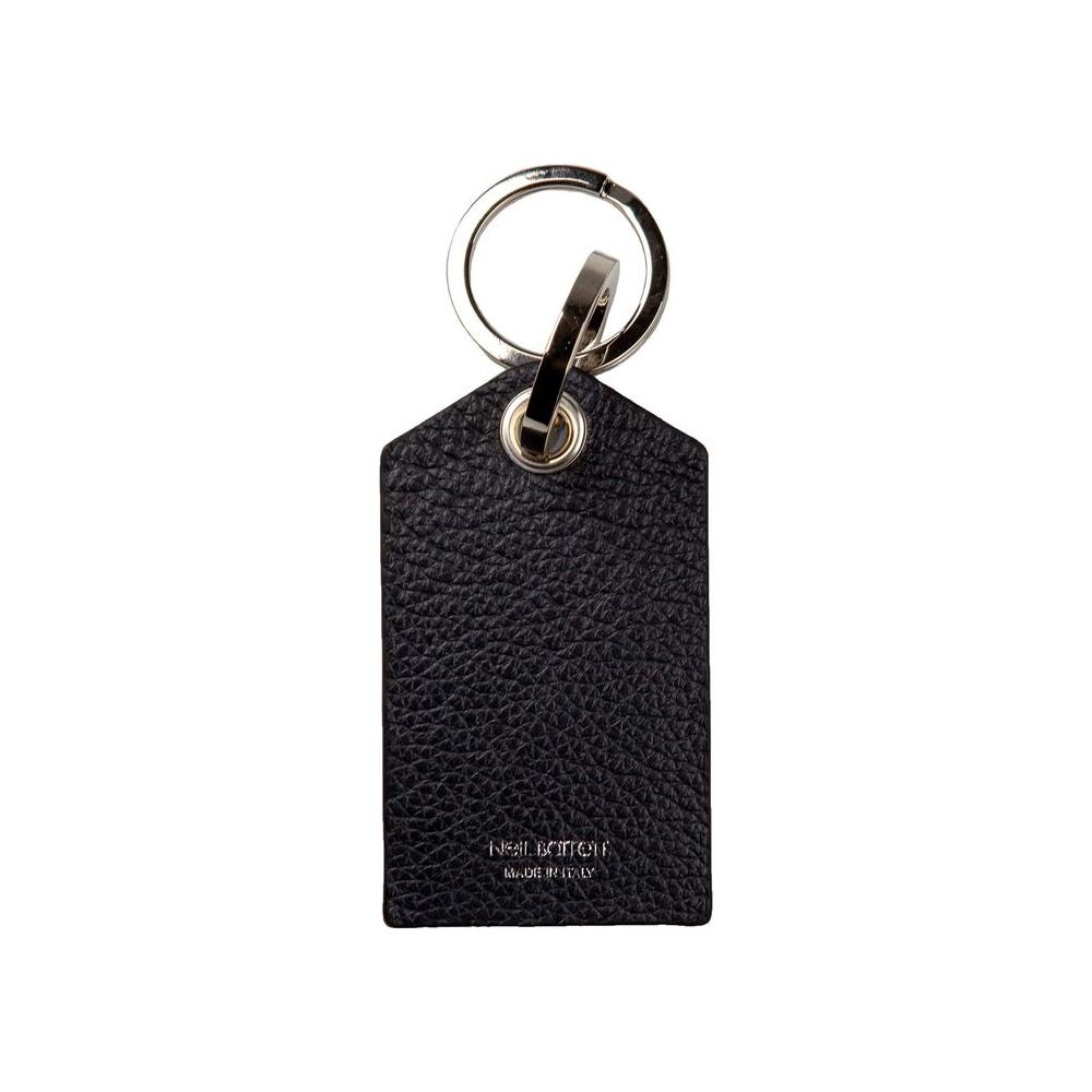 Neil Barrett Blue Leather Mens Keychain Neil Barrett