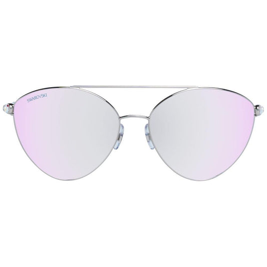 Silver Women Sunglasses Swarovski