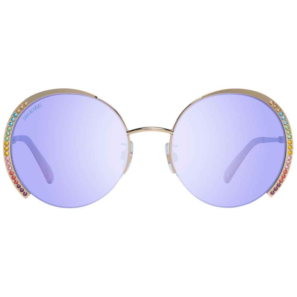 Gold Women Sunglasses Swarovski