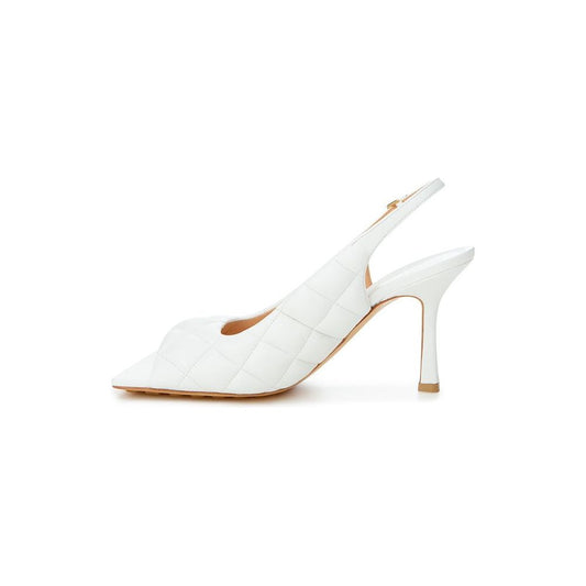 Bottega Veneta White Leather Sandal Bottega Veneta