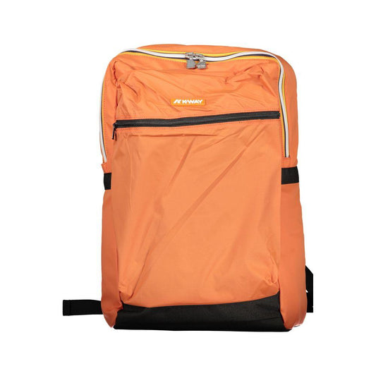 K-WAY Orange Polyester Backpack K-WAY