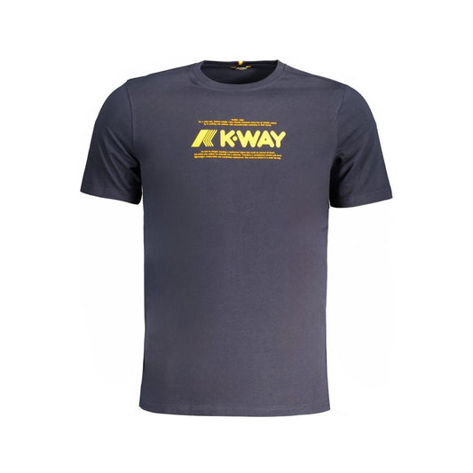 K-WAY Blue Cotton T-Shirt K-WAY