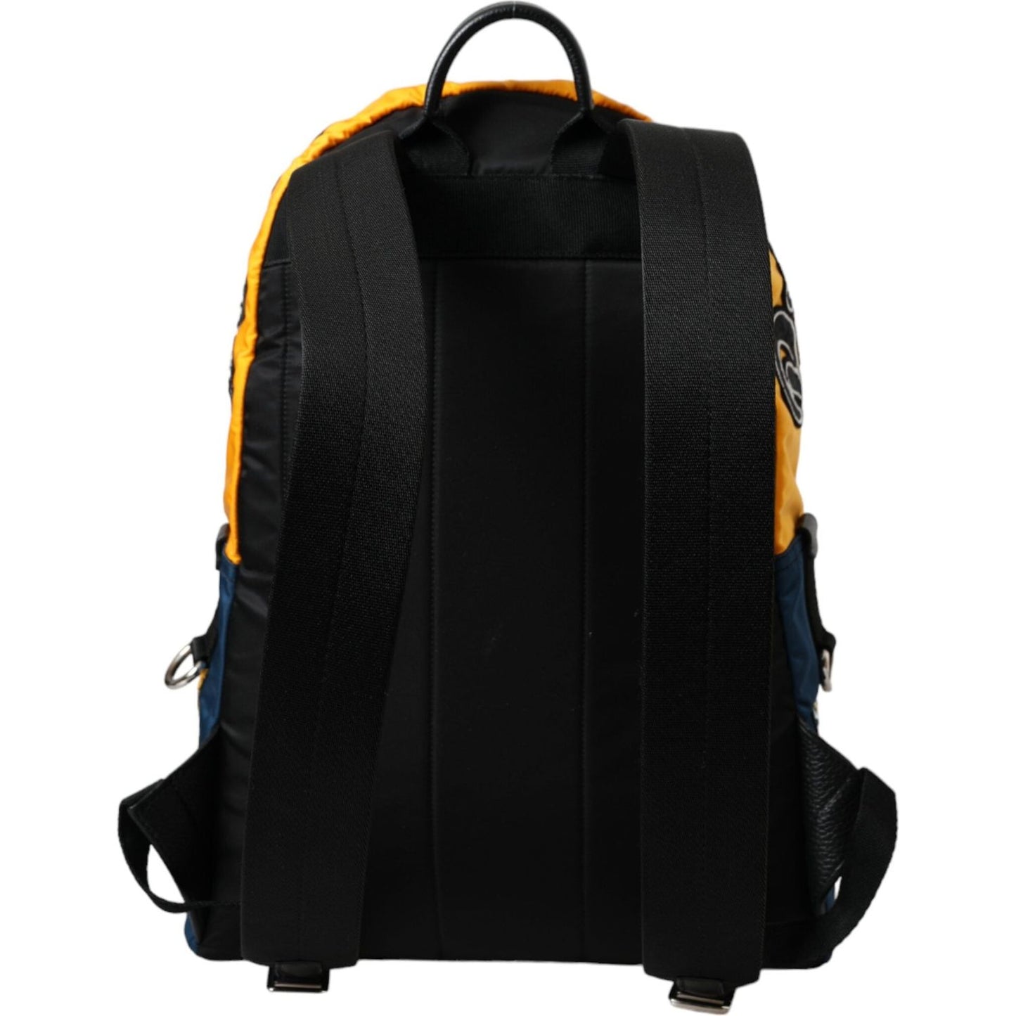 Dolce & Gabbana Blue Yellow Nylon Prince Of Heart Backpack Bag Dolce & Gabbana