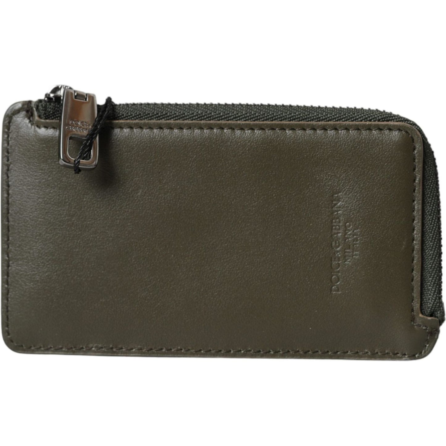 Dolce & Gabbana Multicolor Calfskin Leather Logo Card Holder Wallet Dolce & Gabbana