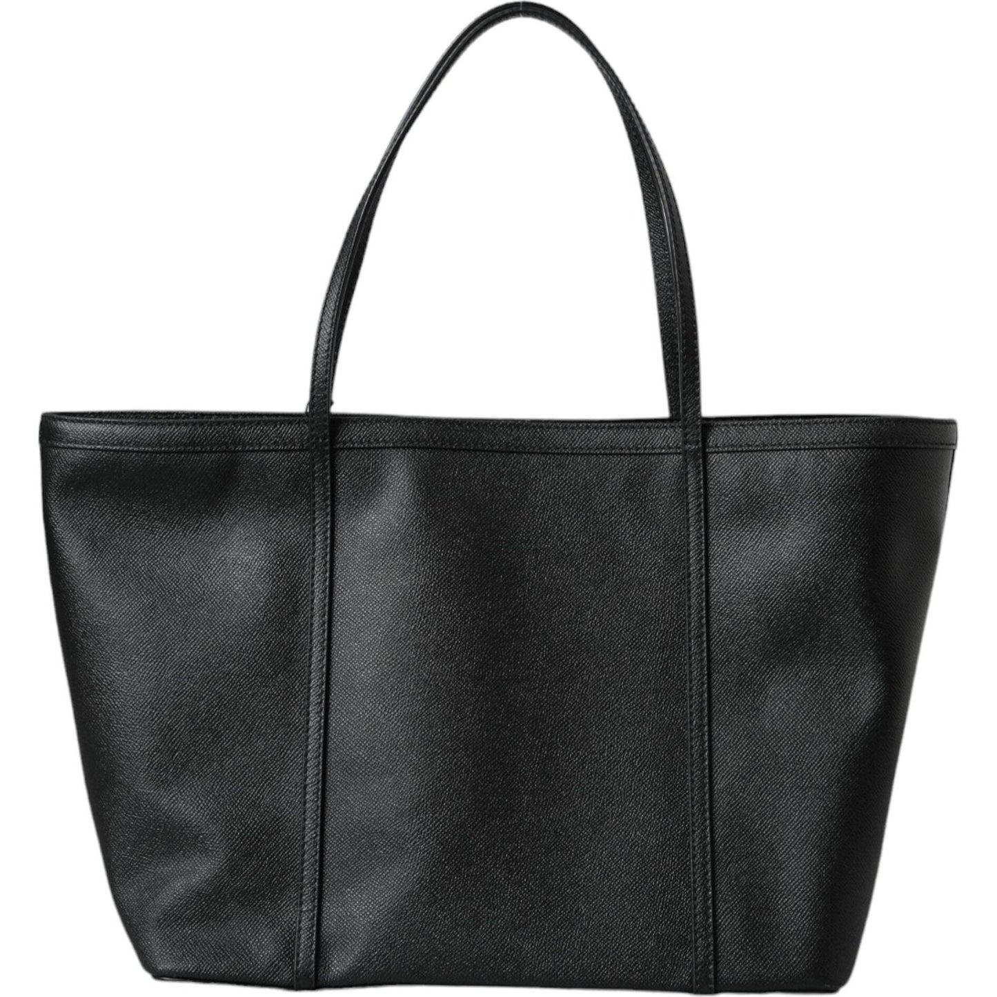 Dolce & Gabbana Black Leather Miss Escape Shopping Tote Women Bag Dolce & Gabbana