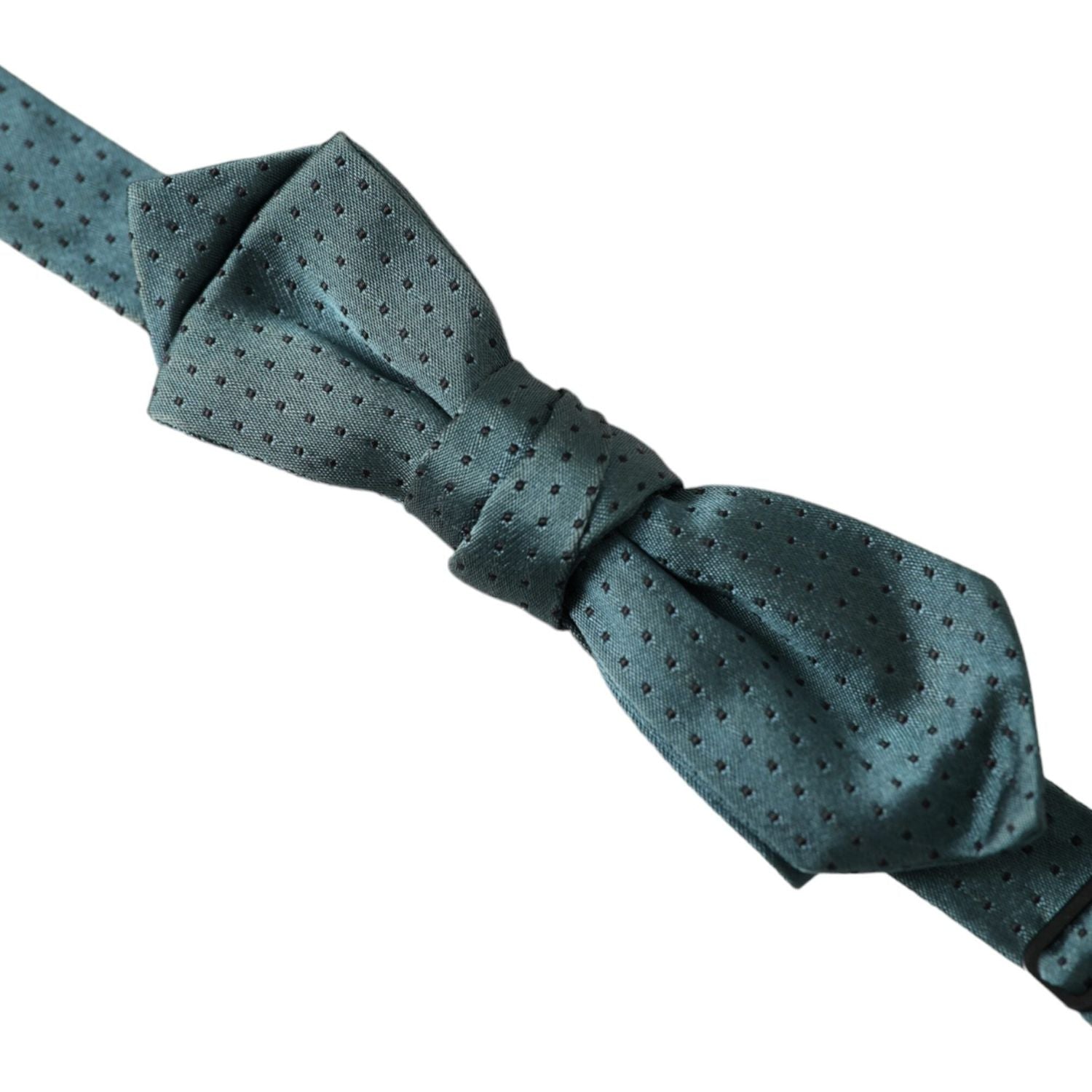 Dolce & Gabbana Green Silk Fantasy Adjustable Neck Men Papillon Bow Tie