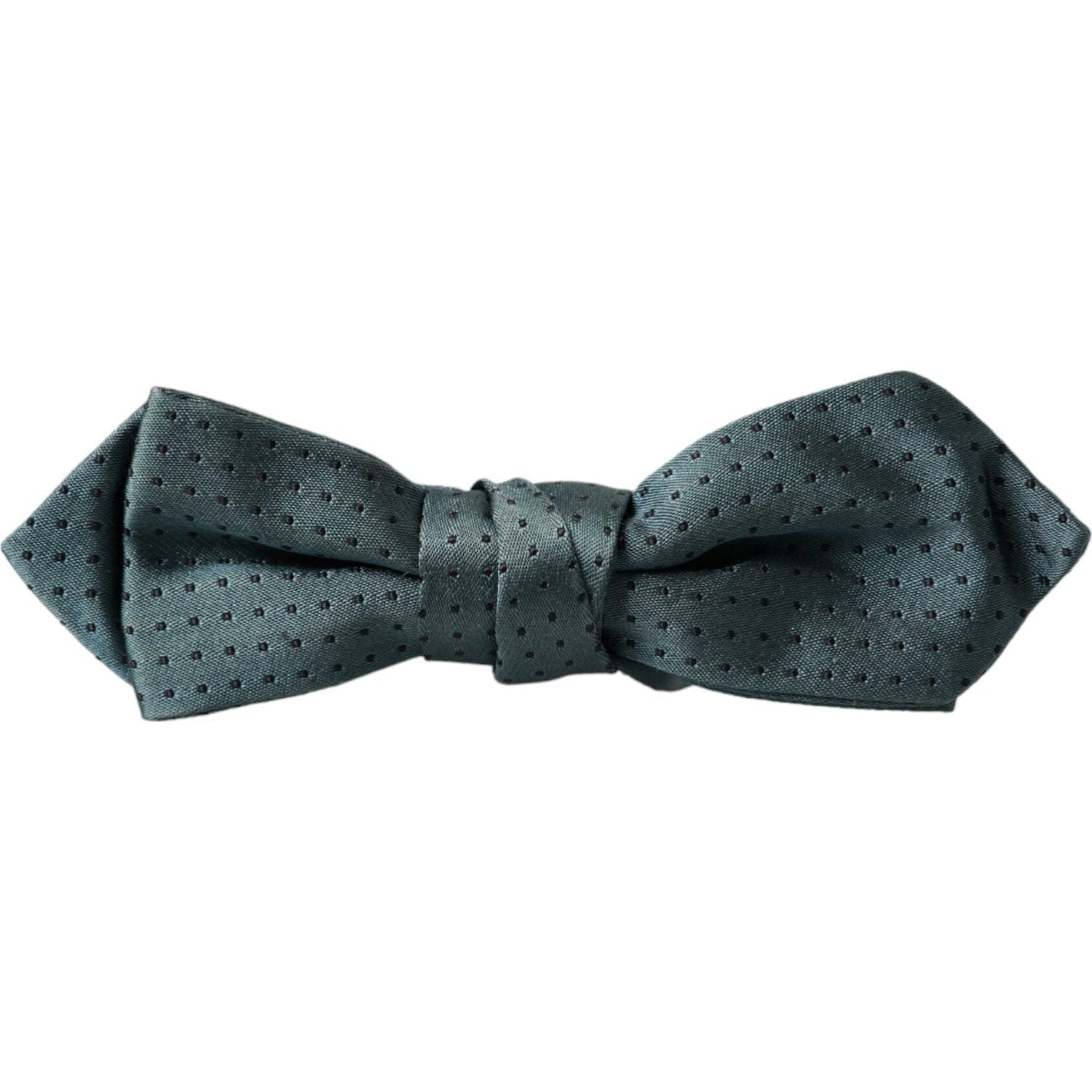 Dolce & Gabbana Green Silk Fantasy Adjustable Neck Men Papillon Bow Tie