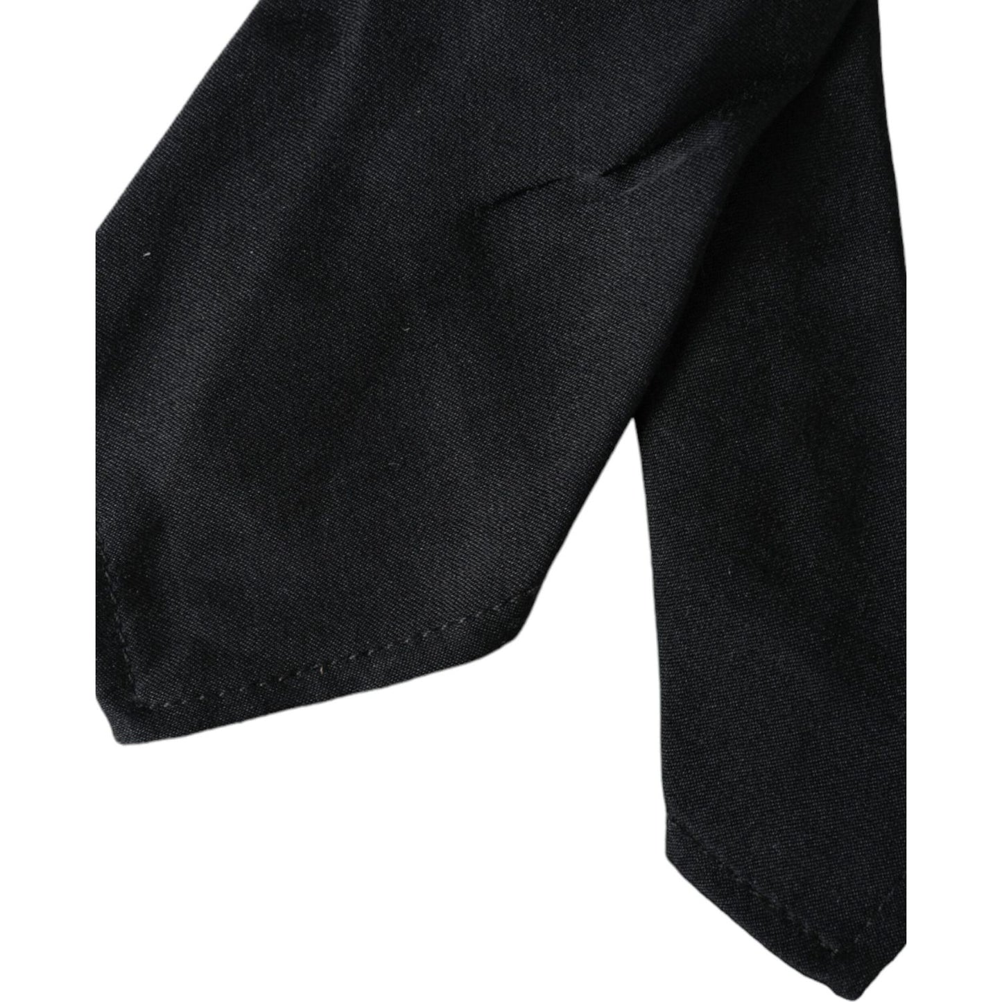 Dolce & Gabbana Black 100% Silk Adjustable Bowtie Dolce & Gabbana