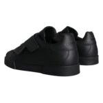 Dolce & Gabbana Black Leather Slip On Low Top Sneakers Shoes Dolce & Gabbana