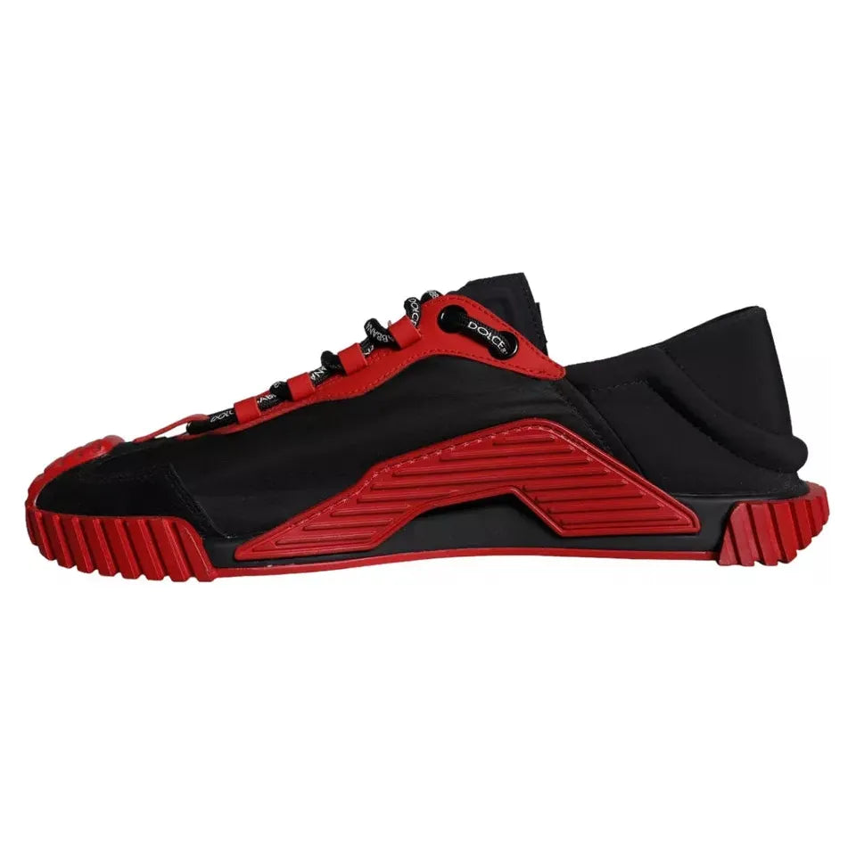 Dolce & Gabbana Black Red NS1 Low Top Sneakers Men Shoes Dolce & Gabbana