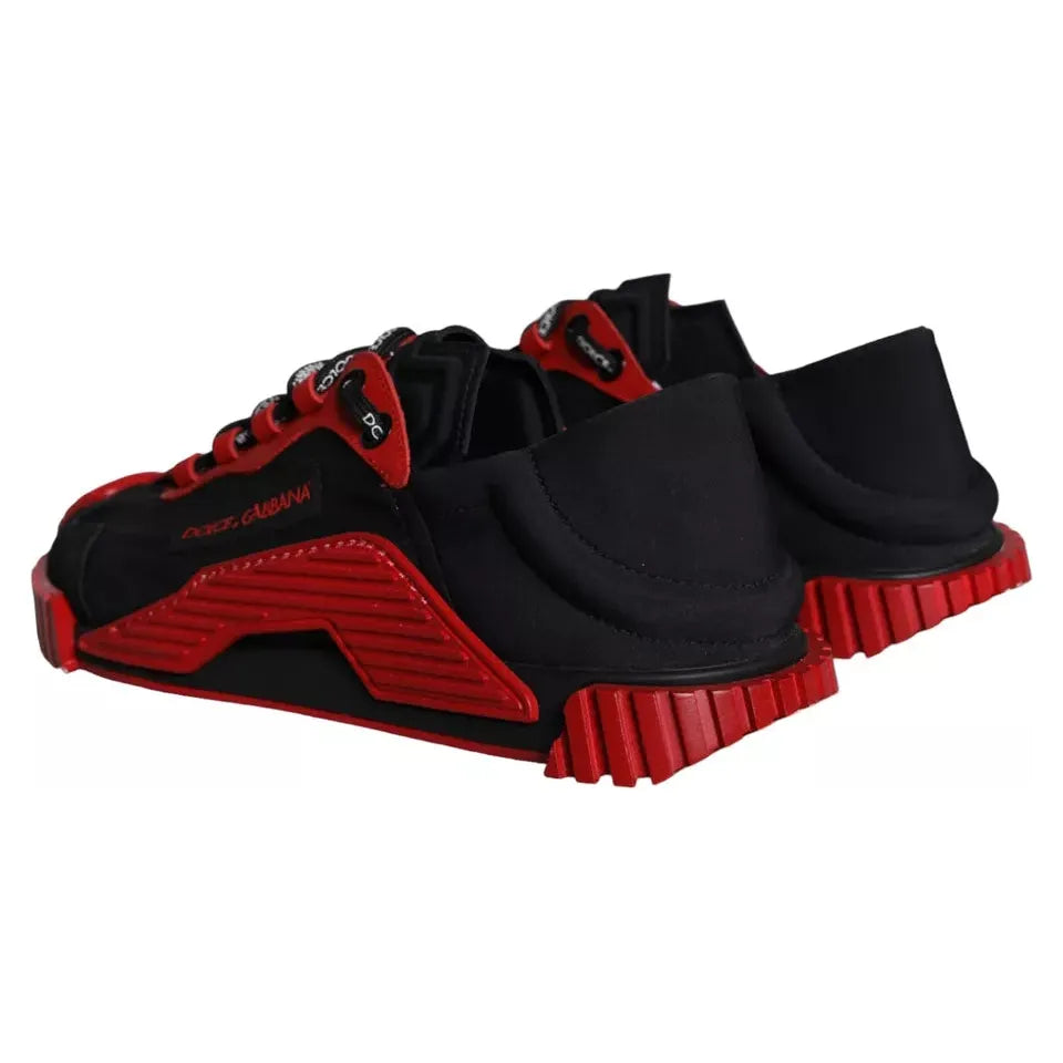 Dolce & Gabbana Black Red NS1 Low Top Sneakers Men Shoes Dolce & Gabbana