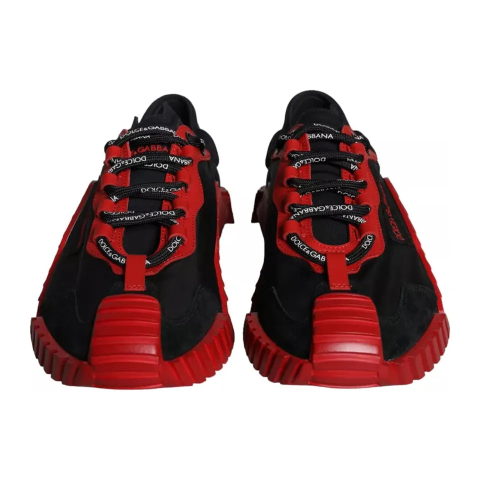 Dolce & Gabbana Black Red NS1 Low Top Sneakers Men Shoes Dolce & Gabbana