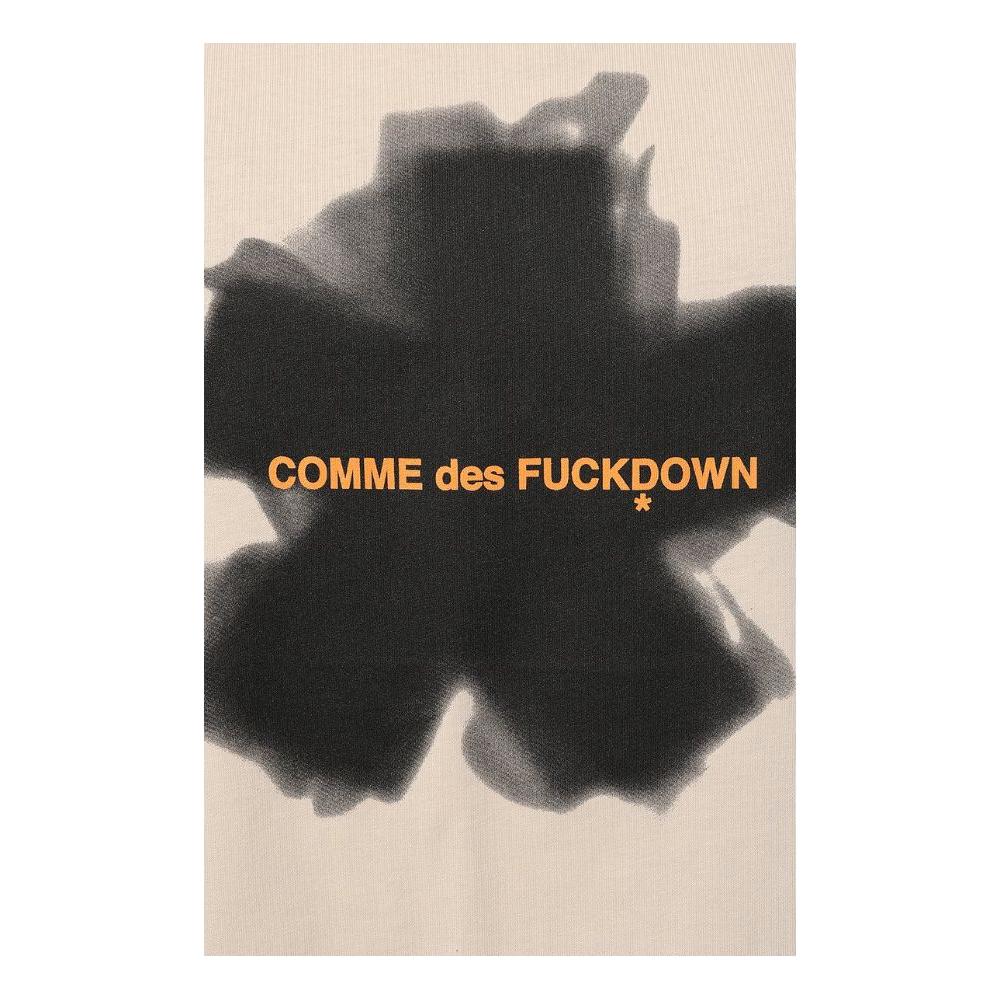 Comme Des Fuckdown Beige Cotton T-Shirt Comme Des Fuckdown