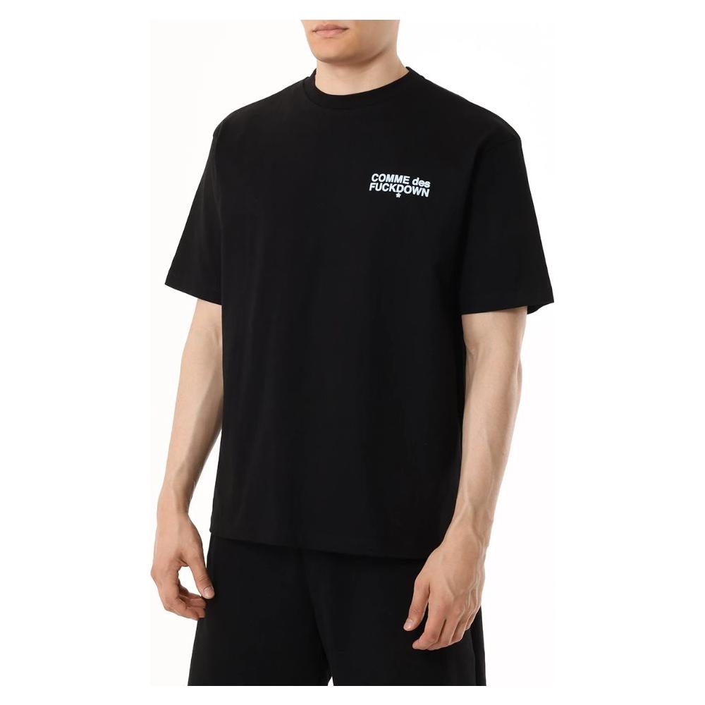 Comme Des Fuckdown Black Cotton T-Shirt Comme Des Fuckdown