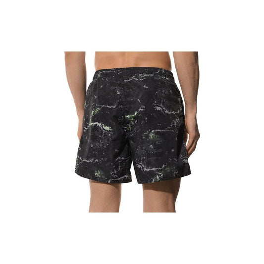 Comme Des Fuckdown Army Polyester Men Swim Trunk Comme Des Fuckdown