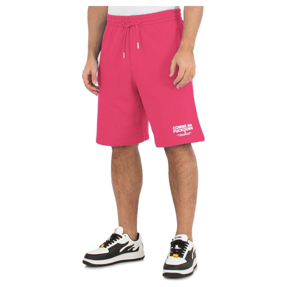 Comme Des Fuckdown Pink Cotton Short Comme Des Fuckdown