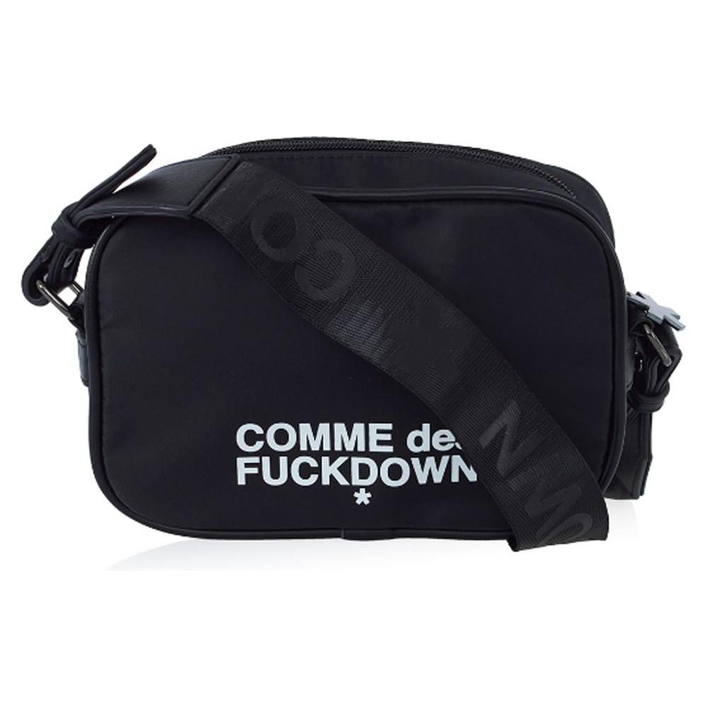 Comme Des Fuckdown Black Polyester Crossbody Bag