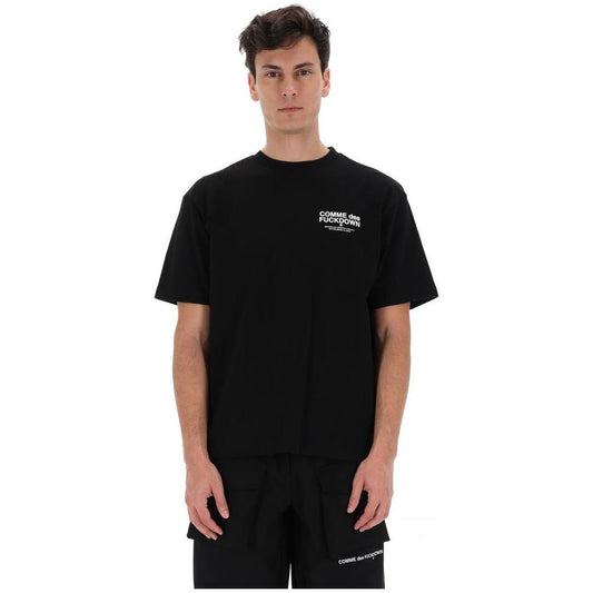 Comme Des Fuckdown Black Cotton T-Shirt Comme Des Fuckdown