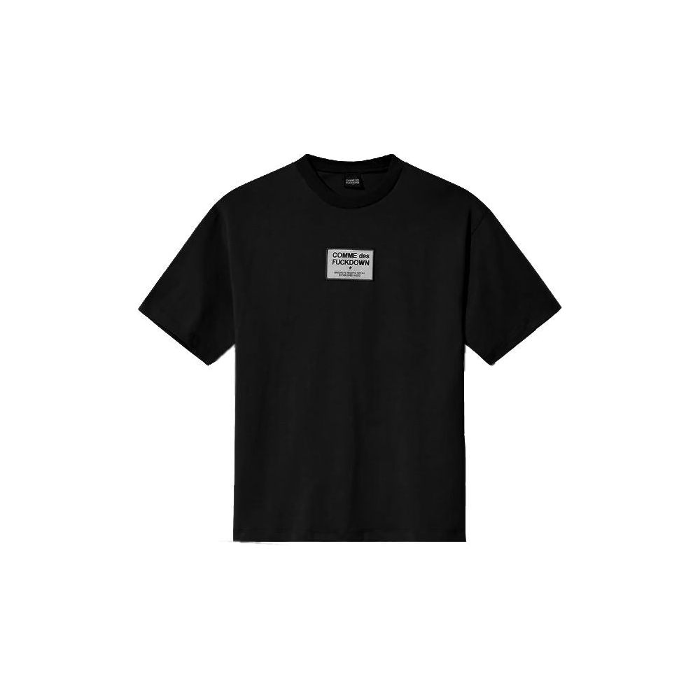 Comme Des Fuckdown Black Cotton Tops & T-Shirt Comme Des Fuckdown