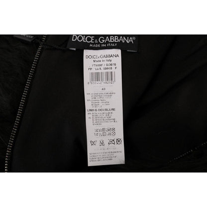 Dolce & Gabbana Exquisite Black Mink Fur Mini Shorts Dolce & Gabbana