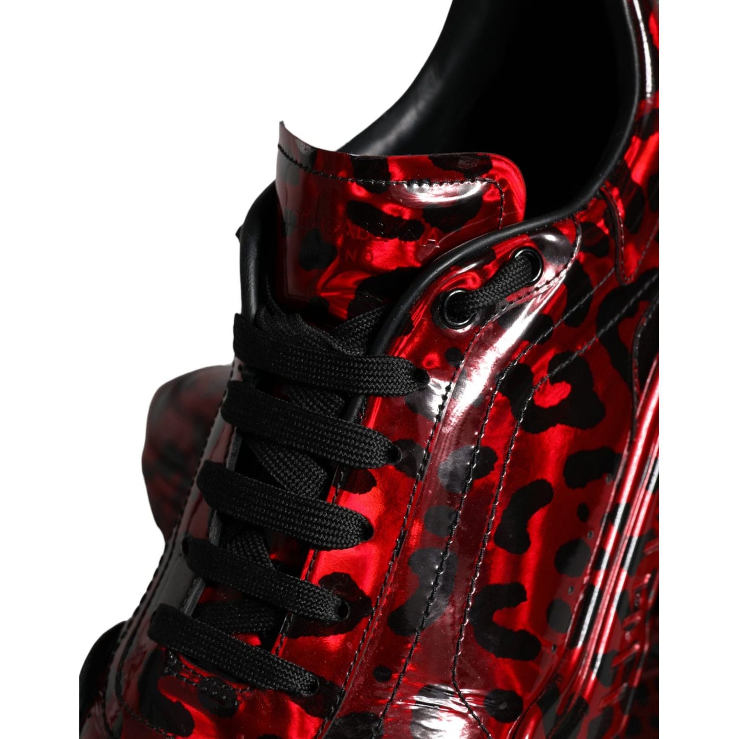 Dolce & Gabbana Red Leopard Daymaster Low Top Sneakers Shoes Dolce & Gabbana