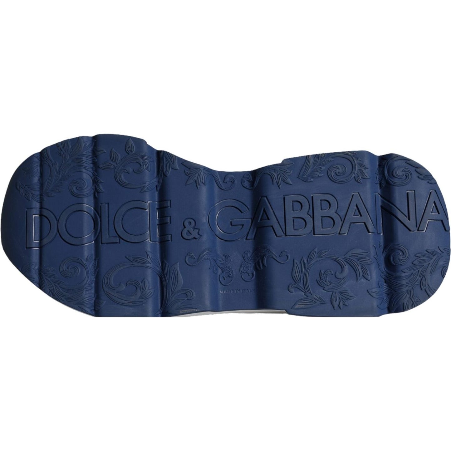 Dolce & Gabbana Blue White Daymaster Crochet Low Top Sneakers Shoes Dolce & Gabbana