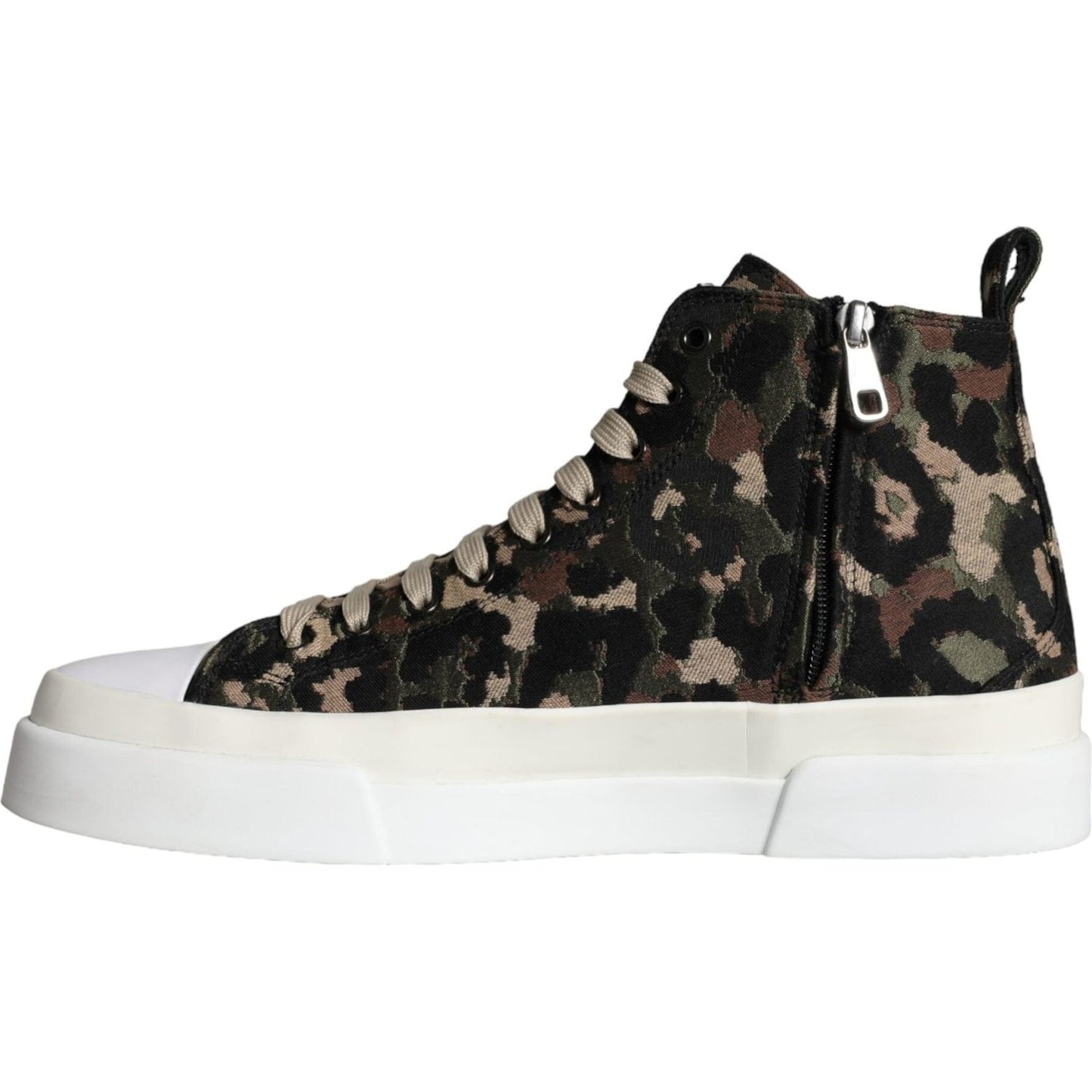 Dolce & Gabbana Multicolor Camouflage High Top Sneaker Shoes Dolce & Gabbana