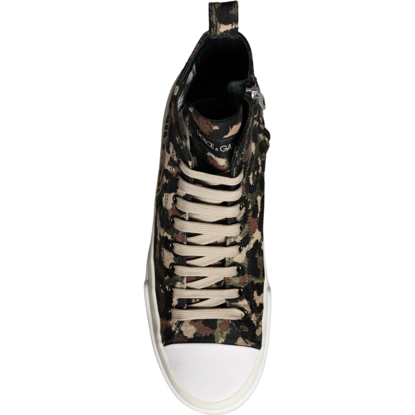 Dolce & Gabbana Multicolor Camouflage High Top Sneaker Shoes Dolce & Gabbana