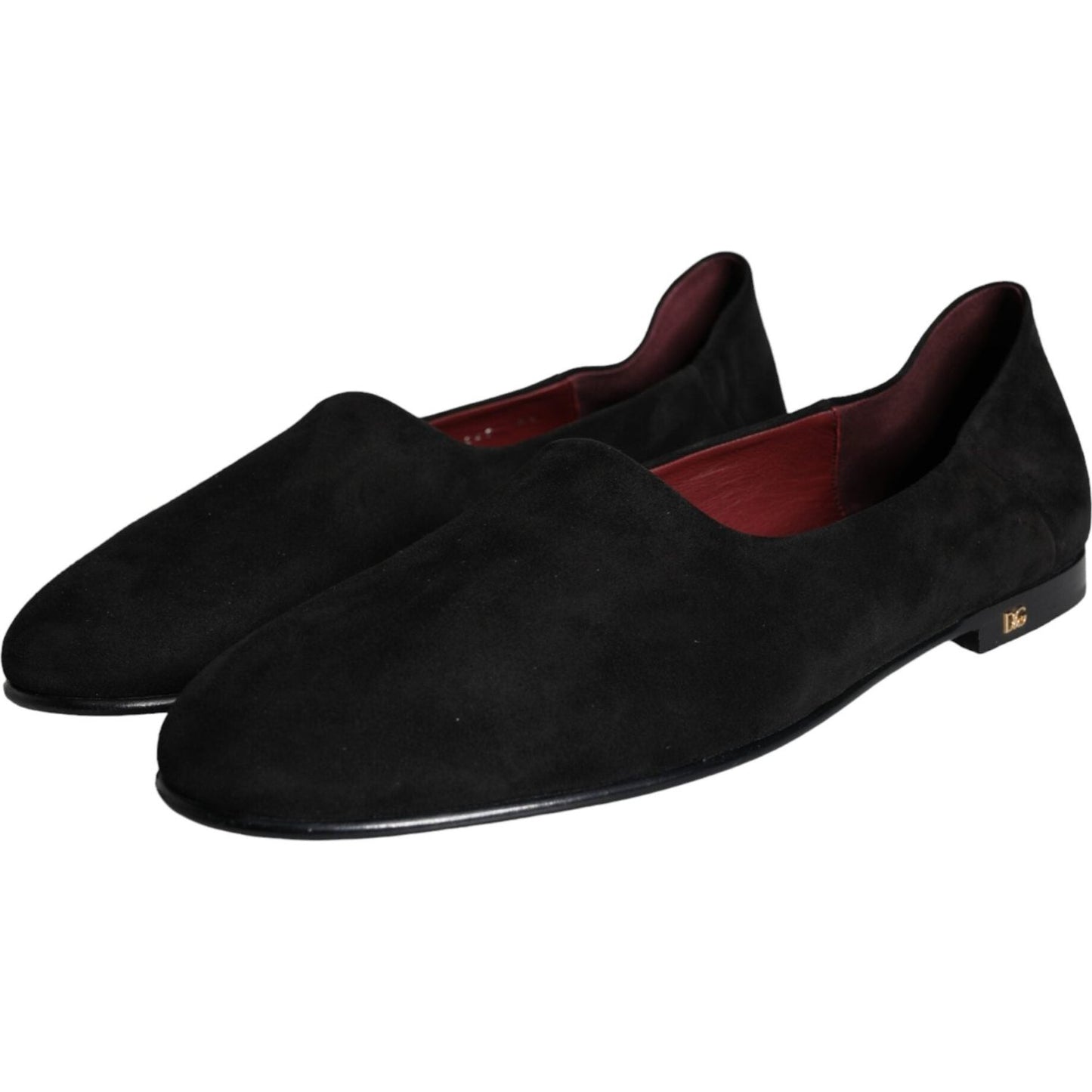 Dolce & Gabbana Black Suede Loafers Formal Slip On Shoes Dolce & Gabbana