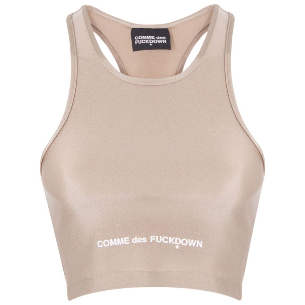 Comme Des Fuckdown Beige Polyamide Tops & T-Shirt Comme Des Fuckdown