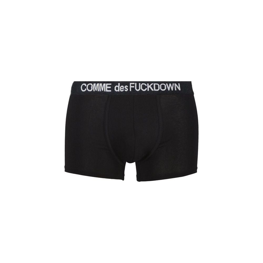 Comme Des Fuckdown Black Cotton Underwear Comme Des Fuckdown