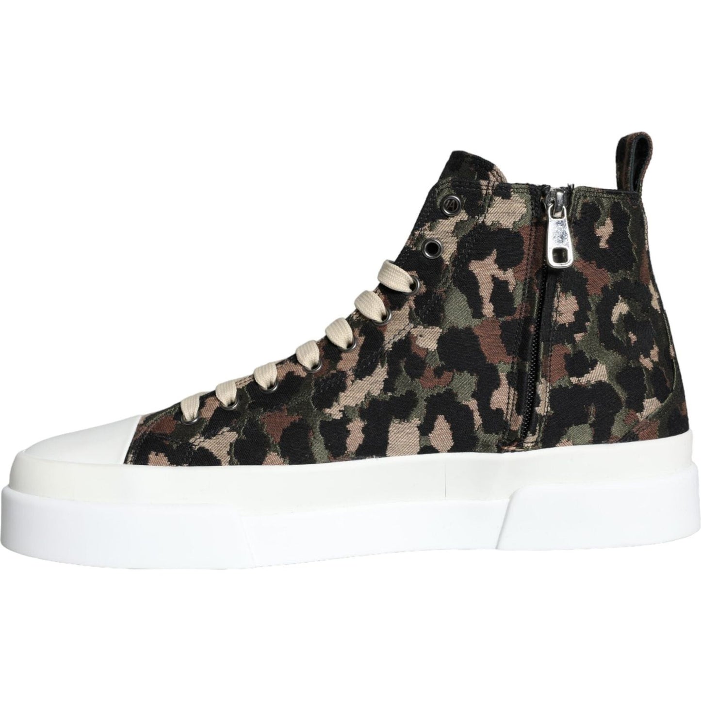 Dolce & Gabbana Multicolor Camouflage High Top Sneaker Shoes Dolce & Gabbana