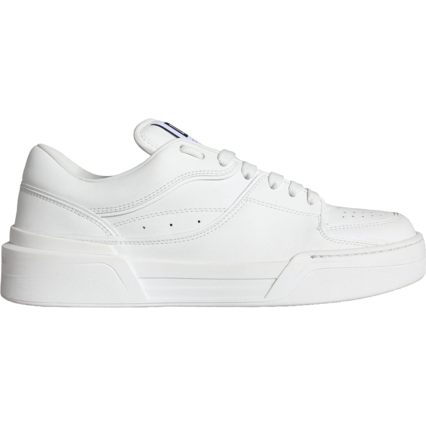 Dolce & Gabbana White Miami Leather Low Top Sneakers Shoes Dolce & Gabbana