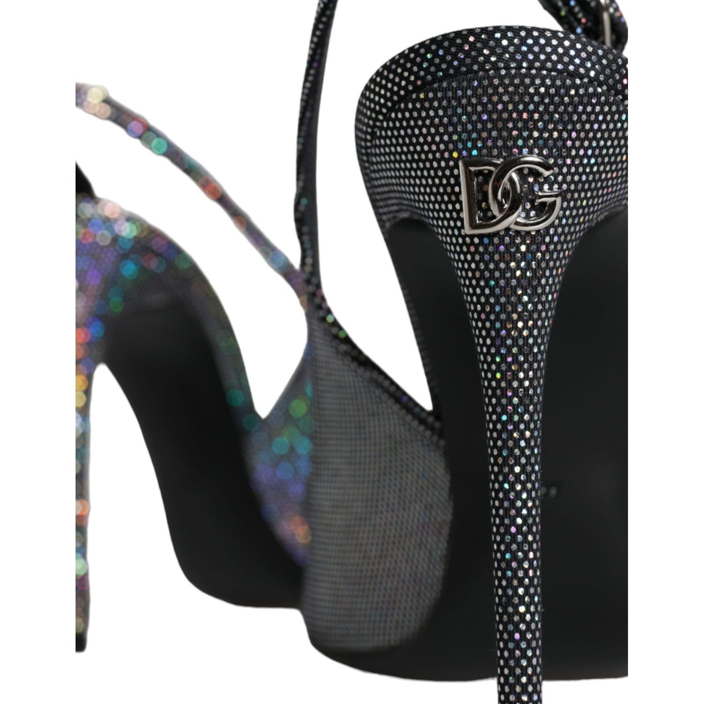 Dolce & Gabbana Multicolor Leather Slingback High Heels Sandals Shoes Dolce & Gabbana