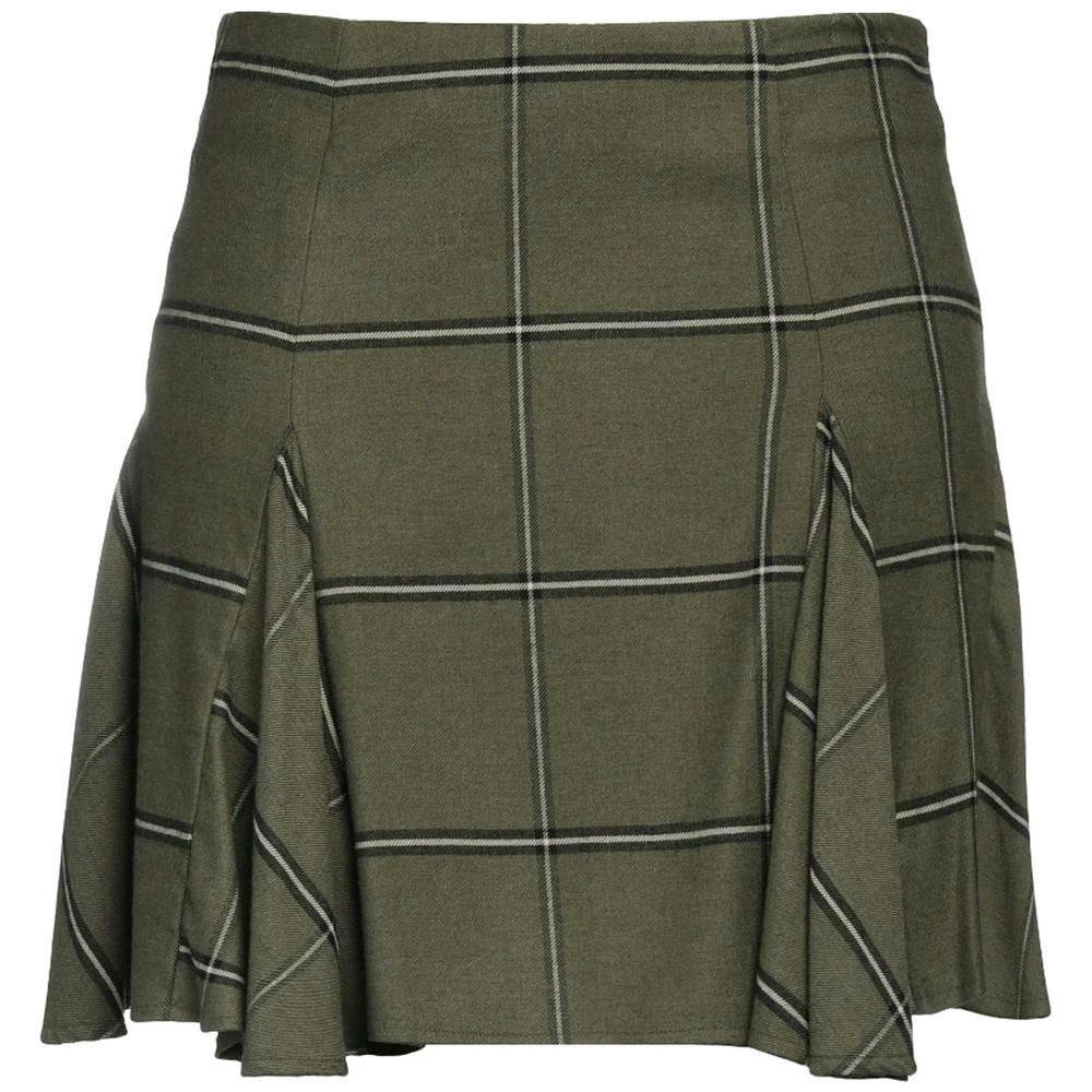 PINKO Green Viscose Skirt PINKO