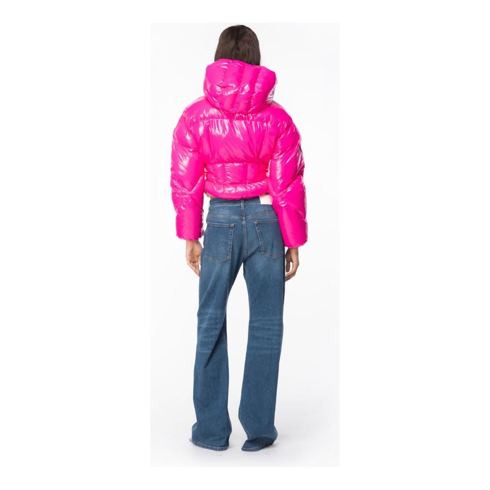 PINKO Fuchsia Nylon Jackets & Coat PINKO