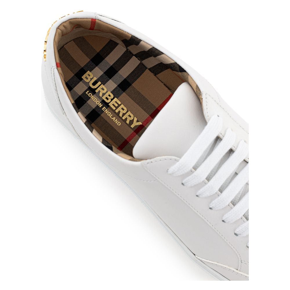 Burberry White Leather Sneaker Burberry