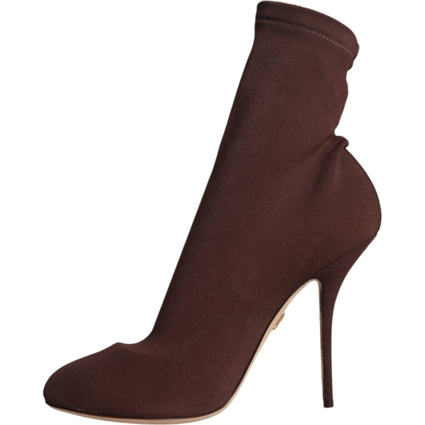 Dolce & Gabbana Brown Stiletto Heels Socks Ankle Boots Shoes Dolce & Gabbana