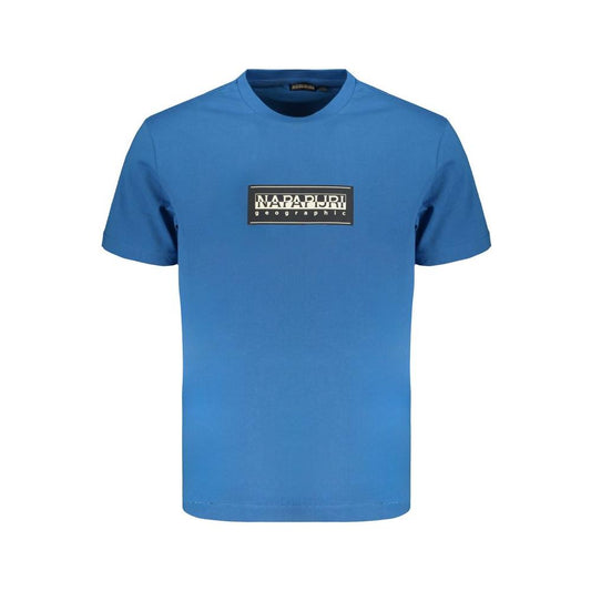 Napapijri Blue Cotton T-Shirt Napapijri