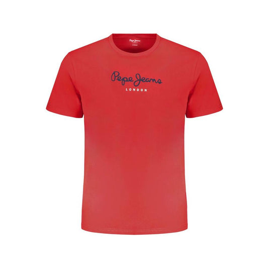 Pepe Jeans Red Cotton T-Shirt Pepe Jeans